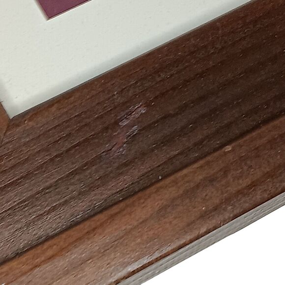 Vintage Laurie Korsgaden Bath Gift Basket Print #1 Matted Brown Wood Frame 14x12 - Picture 12 of 13